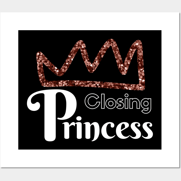 Closing Princess Wall Art by Closer T-shirts